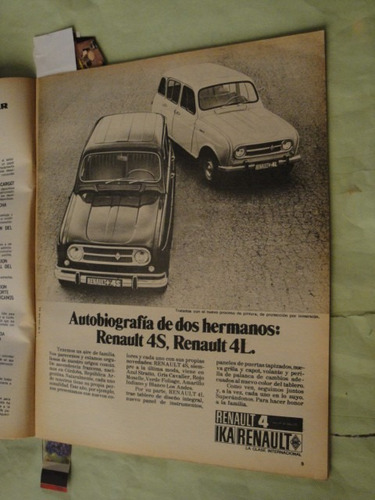 Publicidad Renault 4s Y 4l Año 1971