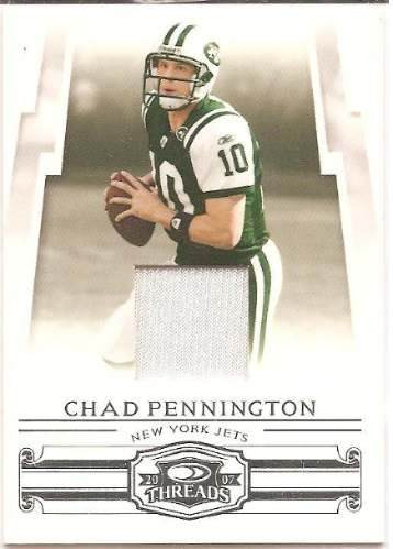 Chad Pennington Tarjeta Con Pedazo De Jersey