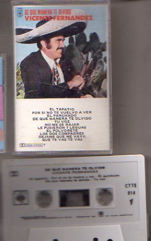 Audio Cassette Vicente Fernandez, De Que Manera Te Olvido