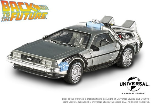 Hot Wheels Elite One Time Machine Back To The Future 1:50