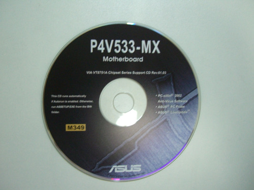 Cd Driver Original Placa Mãe Asus Modelo P4vp-mx