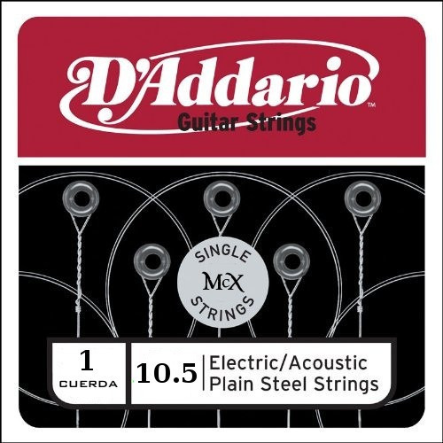 Cuerdas Individuales D'addario Para Acustica Electrica 10.5