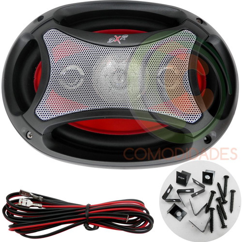 Imagen 4 de 10 de Bocinas Car Audio 6x9 600w Pmpo 4via Tweeter 1.2 Medio 2.6