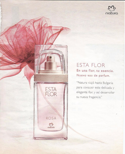Esta Flor Rosa  De Natura + Bolsa P/regalo  Oferta