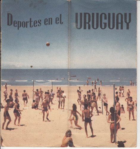 Uruguay Antiguo Folleto Turismo Deportes Estadio Regatas