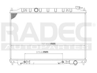 Radiador Nissan Quest 2007-2008-2009 V6 3.5 Lts Automatico