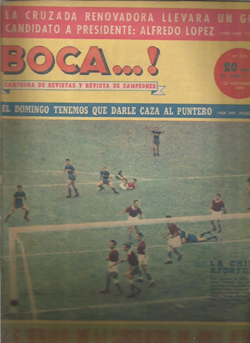 Revista / Boca...! / Nº 219 / 1946 / Alfredo Lopez /