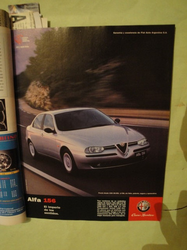 Publicidad Alfa Romeo 156 Año 2000