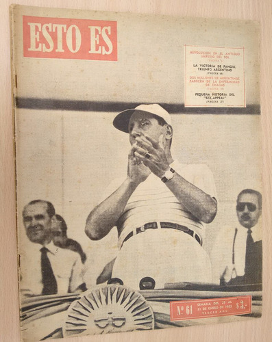 Semanario Esto Es Enero 1955 Nº 61 Peronismo Mar Del Plata