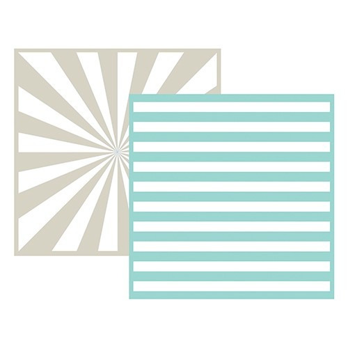 Scrapbook Sizzix Set De 2 Embossing Folders Stripe