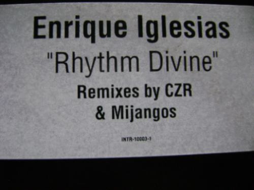 Enrique Iglesias - Rhythm Divine - Acetato Mix Importado - (Usado)