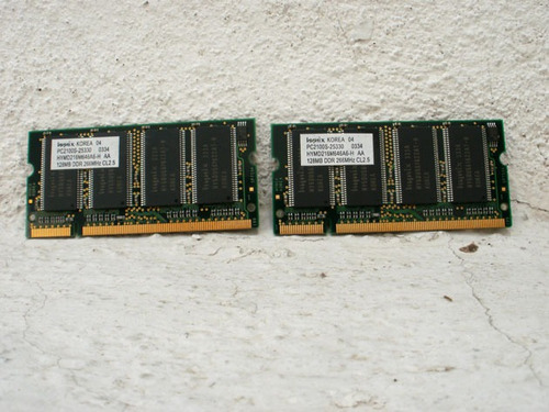 Memoria Ram 128 Mb Hynix Ddr 266 Mhz Pc2100s Para Laptop