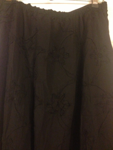 Falda De Mujer Color Negro Talla 44