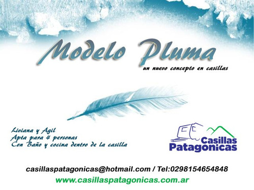 Casa Rodante Pluma Mini Casilla Unica En El Pais