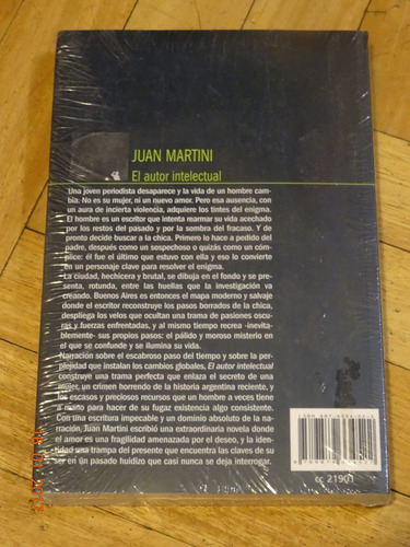 Juan Martini: El Autor Intelectual. Norma. Nuevo. Cerrado
