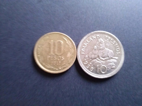 Moneda Islas Falkland 10 Centavos 1998 Níquel (c 1 Classic)