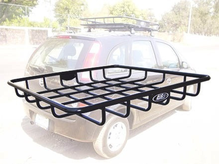 Canastilla Portaequipaje Universal Sp01 Auto Chico Acero Neg