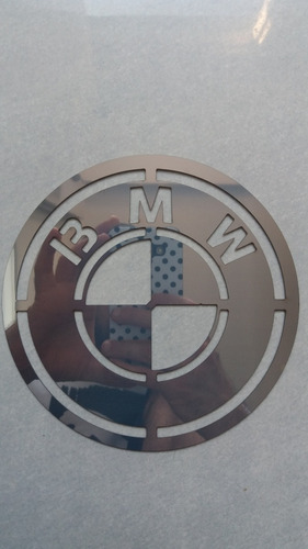 Logo Escudo Insignia Bmw Acero Inoxidable 150x150mm