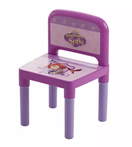 Kit Mesa e Cadeira com Jogos Princesa Sofia Multibrink - Multikids