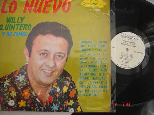 Vinyl Vinilo Lp Acetato Willy Quintero Y Su Combo- Lo Nuevo