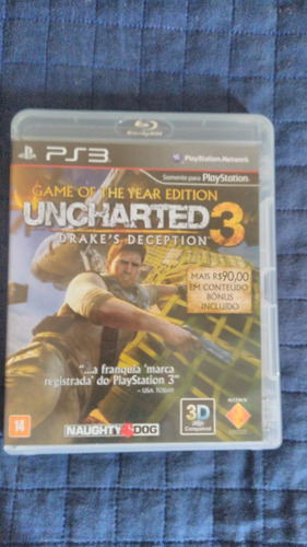 Uncharted 3 E Uncharte 2 - Ps3 - 2 Jogos