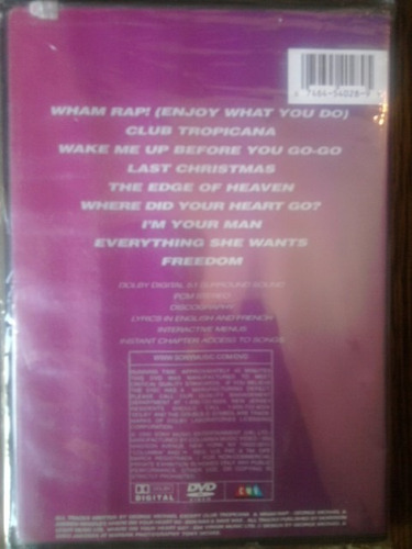 Wham !. The Best Of ...( Dvd Importado )