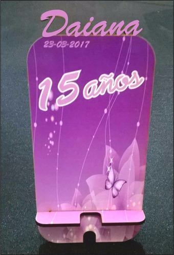 30 Souvenirs Cumple 15 Soporte Apoya Celular Vintage