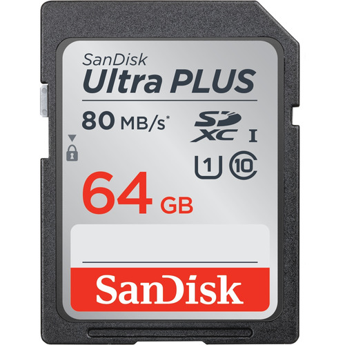 Sandisk Memoria Sd 64gb Clase 10 Tarjeta Sd 80 Mb/s Sdsdunc