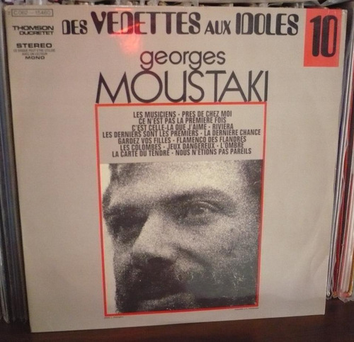 Georges Moustaki Lp Des Vedettes Aux Idoles