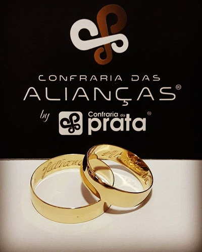 Par De Aliança Ouro 18k - 5mm / 5grs - Dc501 - Promoção