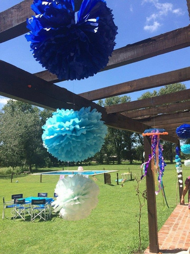 3 Esferas O Pompones Papel $ 120