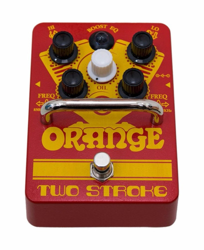Orange Two Stroke Clean Boost Booster Pedal
