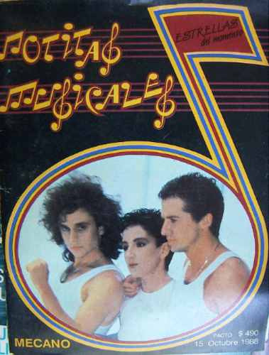 Notitas Musicales, Mecano En Portada,   15 De Octubre 1988