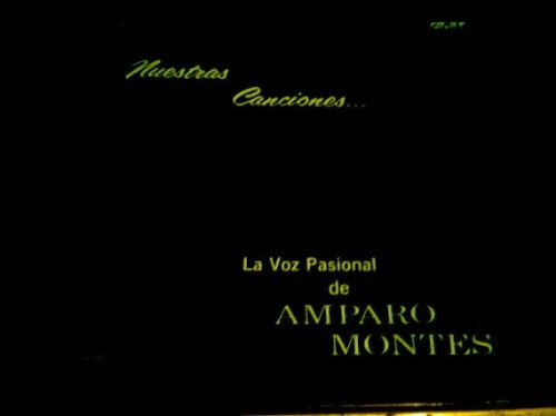 Excelente Disco Acetato De Amparo Montes