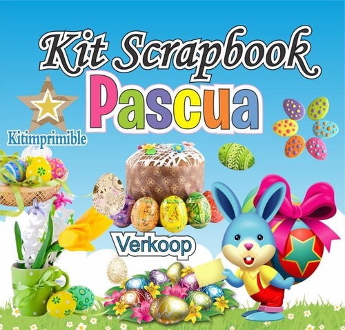 Kit Scrapbook Pascua Imagenes Png, Frames Cliparts Scrap