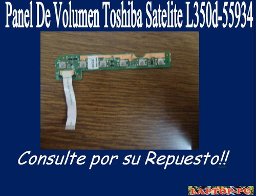 Panel De Volumen Toshiba Satelite L350d-55934