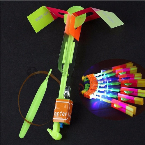 Flycopter Helicoptero Led Volador Flecha Juguete Luminoso