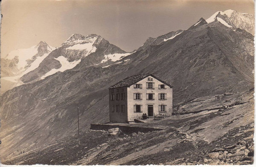 Antigua Postal Berghotel Plattjen Suiza Helvetia Montañas