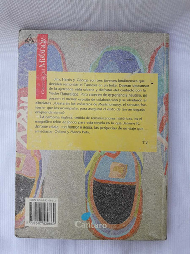Imagen 2 de 2 de Tres Hombres En Un Bote Jerome K Jerome Cantaro Del Mirador