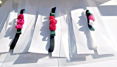 Vinchas De Flores De Tela Por Mayor Pack X 10 Unidades