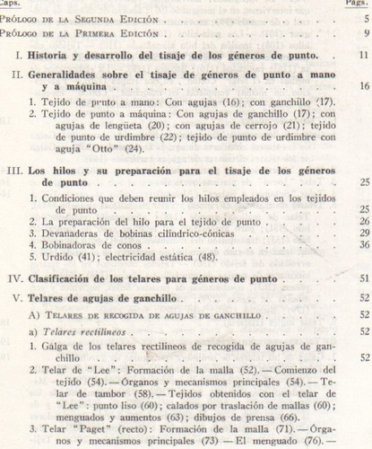 Libro : Tisaje Acabado De Los Géner De Punto / Sintes