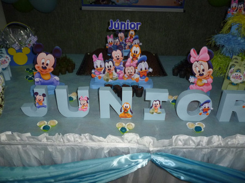 Kit Display Enfeites Isopor/eva Babies Disney 6 Peças