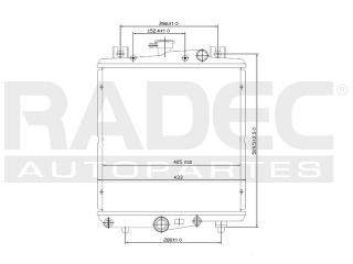 Radiador Chrysler Grand Caravan 1987 L4/v6 2.5/3.0l Automati