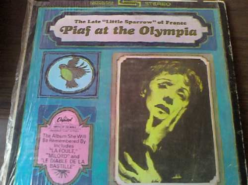 Disco Acetato De Piaf At The Olympia The Late Little Sparrow