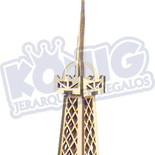 Imagen 3 de 3 de Rompecabezas 3d Mdf, Torre Eiffel Mini, Armable