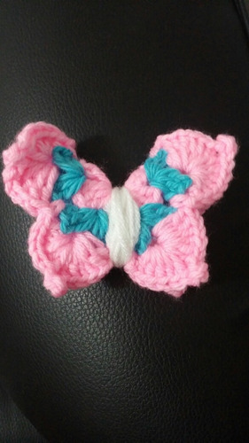 Mariposas Souvenirs Tejidos Al Crochet Nacimiento Deco Bebe
