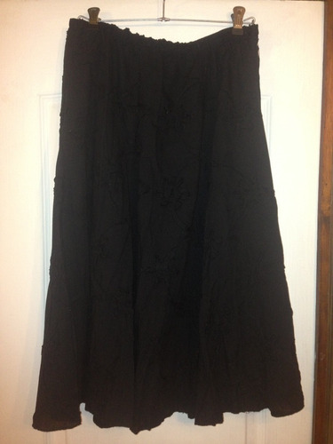 Falda De Mujer Color Negro Talla 44