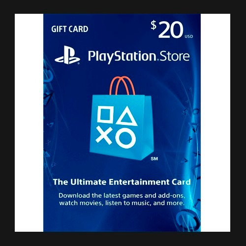 Play Station Network Card $20 Psn Store U. S. A