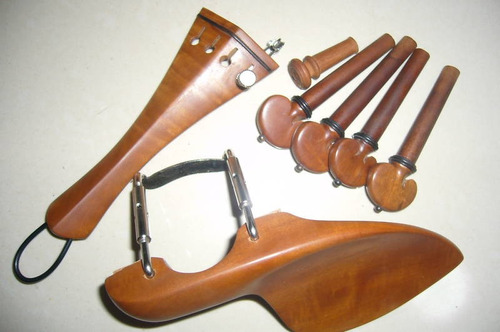 Juego De Accesorios Para Violín Madera Boxwood Café.