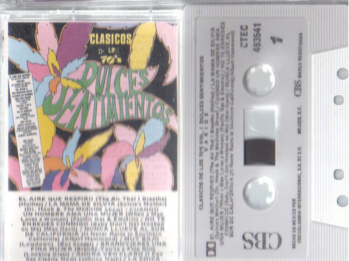 Audio Cassette Dulces Sentimientos, Clasicos De Los 70´s